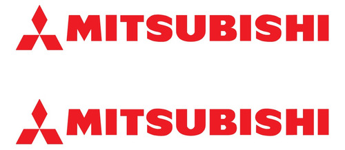 Calco Mitsubishi Para Autos, Precio Por Par, Decalized