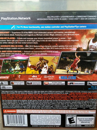 Nba2k12 Ps3 Original , Leia A Descriçao