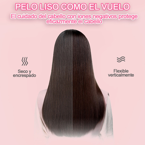 Plancha Cabello Profesional 2 En 1 Para Hogar Azul
