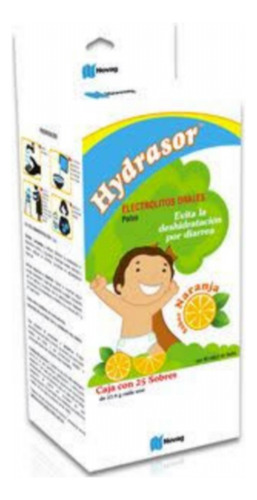 Hydrasor Electrolitos Orales Polvo Caja C/ 25 Sobres Naranja