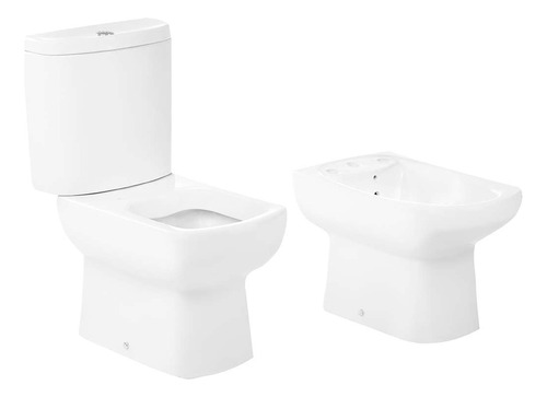 Inodoro Con Mochila Bidet Roca Dama Senso Doble Descarga