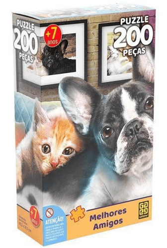 Puzzle 200 Peças Melhores Amigos Grow