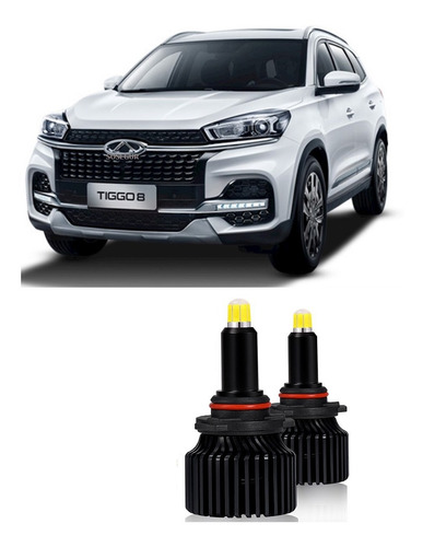Kit Led 360 Foco Proyector Lupa Chery Tiggo 8 / Sosegur