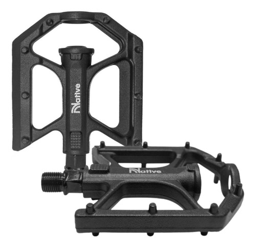 Pedal Plataforma Native 9/16 Preto Aluminio - Inner Sleeve