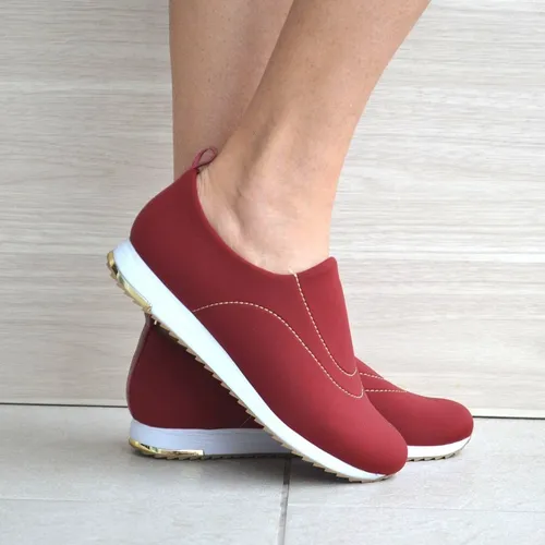 T nis Feminino Confort vel Neoprene Usaflex V9103 Vermelho