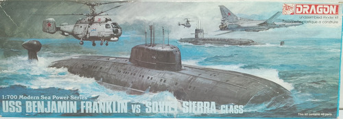 Submarinos Uss Franklin Y Sierra Class Soviet - Dragon 1/700
