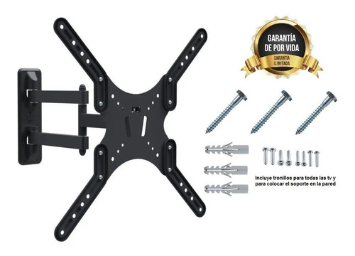 Imagen 3 de 10 de Soporte Para Tv 32 Led De 14¨a 55¨incluye Tacos Y Tornillos