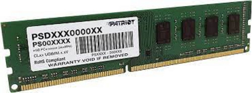 Memoria Ddr3 8gb 1600mhz Cl11  Udimm Patriot