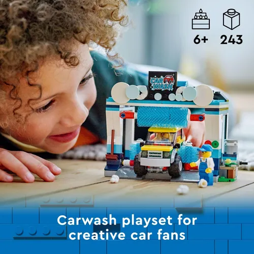 Set De Juguetes De Construcción Lego City Car Wash 60362 Par