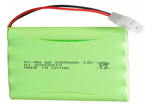 Paquete De Bateria Aa Ni-mh De 12v 2400mah Con Conector Tami