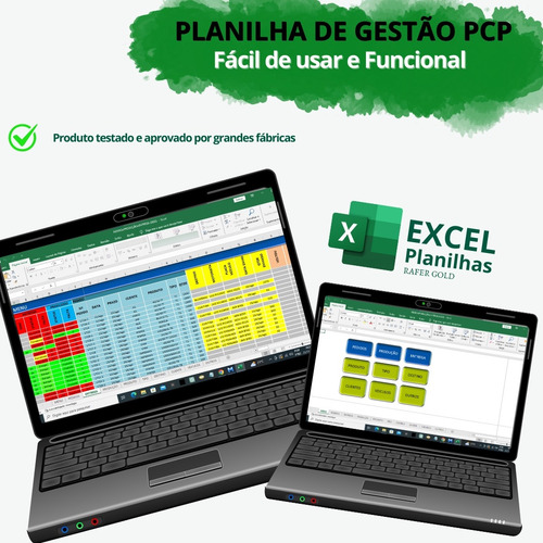 Planilha Pcp Plano De Controle De Produção Gestão Fábrica