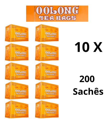 10 X Chás Chinês Oolong - 200 Saches 40g