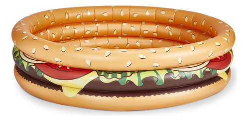 Cheeseburger Lil Piscina Inflable Para Niños Segura Y Fácilm