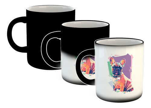 Taza Magica Bulldog Popart