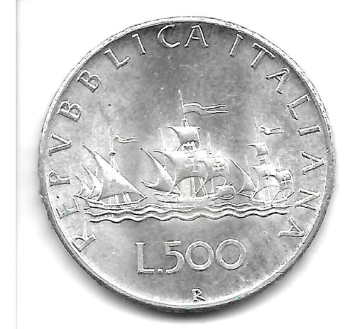 Italia Moneda De Plata De 500 Liras Año 1967 Km 98 - Xf+