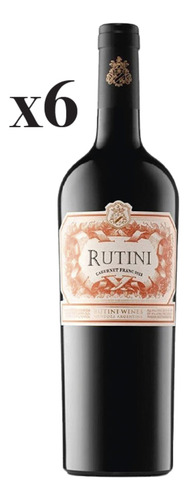 Vino Tinto Rutini Coleccion Cabernet Franc Malbec Pack X 6