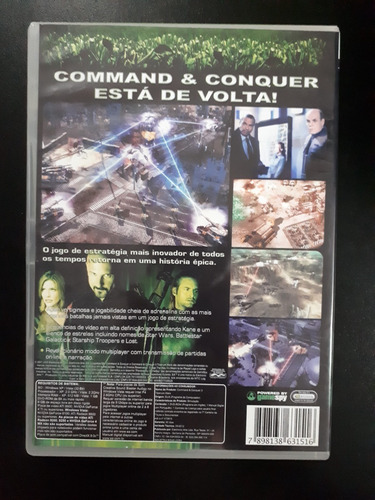 Jogo Command Conquer 3 Tiberium Wars - Pc - Mídia Física (Usado)