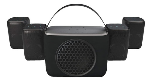 Rocksteady Stadium - Combo De Altavoz Portátil Bluetooth 4 Y Color 4 Speakers + 1 Subwoofer 110v