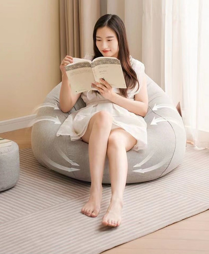 Mini Sofa De Bolsa Puff Xl Para Dormitorio Living 110x130 Cm