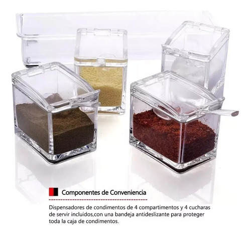Especiero Moderno Organizador Cocina Condimentos Multiusos