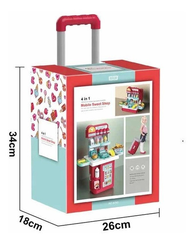 Imagen 3 de 3 de Maleta Convertible En Tienda De Dulces Cod. 8780-p