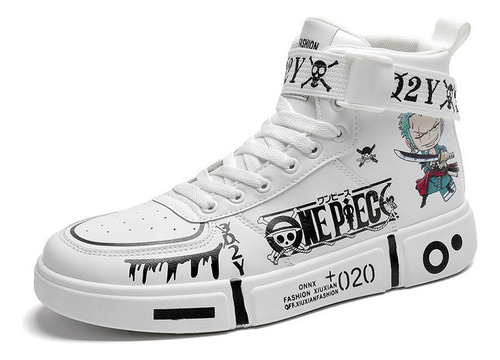 Zapatos Deportivos De One Piece, Zapatos De Patineta Luffy.