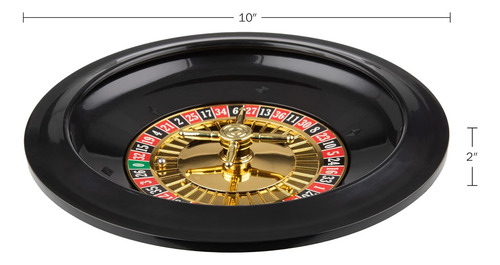 Ruleta De 10 Pulgadas - Juegos De Casino Con Rueda Y 2 Ba...