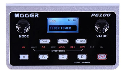 Mooer Pe100 Portátil Efectos De Guitarra