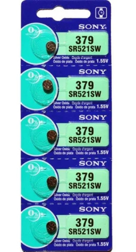Imagen 2 de 6 de Pila Sony 379/521sw Blister 5u Original Distribuidor Oficial