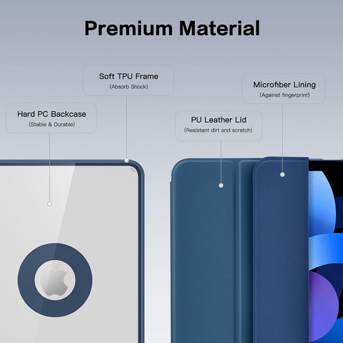 Funda Para iPad Air De 5ª Generación Con Soporte Para Lápiz