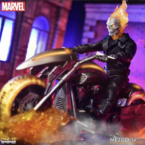 Ghost Rider Hell Cycle Set 1/12 Marvel Mezco Toys Original