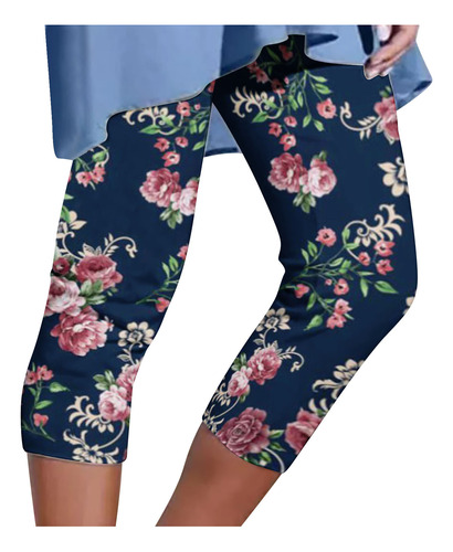 Pantalones Cortos Deportivos D Para Mujer Con Estampado Flor