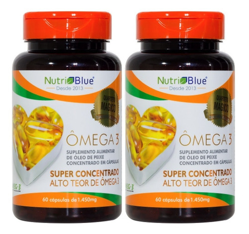Combo 2 Omega3 - Omega 3 Nutriblue Super Concentrado