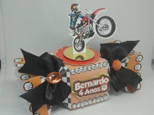 Topo De Bolo Topper Personalizado Motocross Feminino