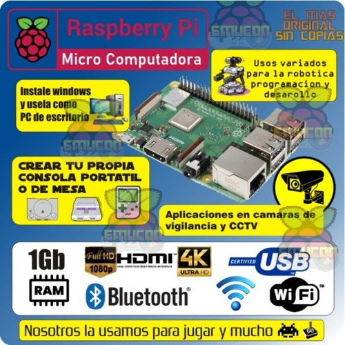 Imagen 3 de 9 de Consola Raspberry Pi4 2ram Recalbox 64gb Dc Ps1 Snes