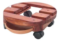 Comprar Base Maceta Madera Inmunizada 30cm Diámetro +plato +rodachin