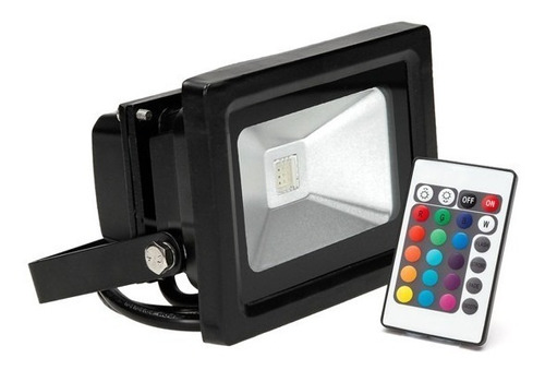 Reflector Led Rgb Exterior 10w Control Remoto Apto Exterior