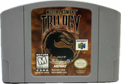 Mortal Kombat Triology | Nintendo 64 Original (Reacondicionado)