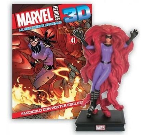 Figura Y Suplemento Medusa Marvel Heroes 3d 35 Salvat