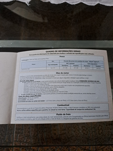 Manual Proprietario Gm Classic (Usado)