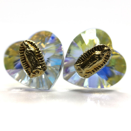Broqueles Corazón De Cristal