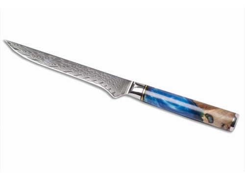 Cuchillo De Chef Modelo Ultrafiloso Con Resina Azul 27cm