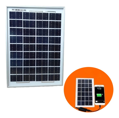 Cargador Celular Con Panel Solar 10w 2 Puertos Usb Abi Tecno