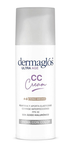 Dermaglos Ultra Age Cc Cream Facial Tono Medio Fps30 50 G