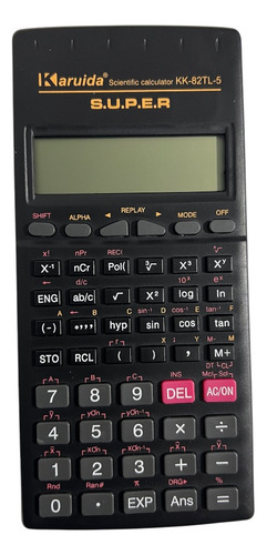 Calculadora Cientifica Con Funda 229 Funciones 12 Digitos Color Negro