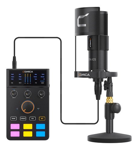 Tarjeta De Sonido Comica Mixer En Tiempo Real, Entrada Usb X