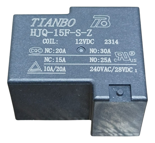 05 Pçs Rele Potente * T90 * Hjq-15f-s-z * ( 12v * 1c * 30a )