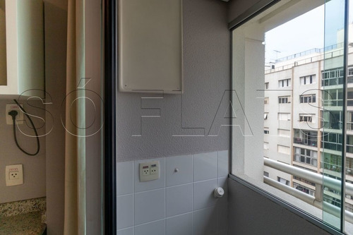 Imagem 8 de 15 de Flat Com 1 Dorm, Escritório, Cozinha Americana, A Poucos Metros Da Av. Paulista - Sf24901
