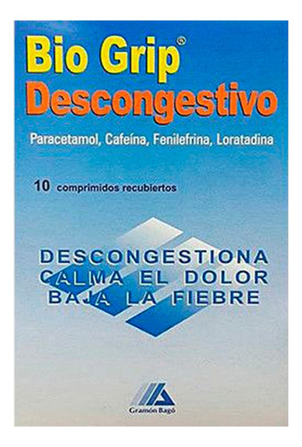 Bio Grip L Descongestivo 10 Comp