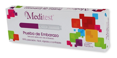 Prueba De Embarazo Tipo Pluma Meditest 1 Pieza